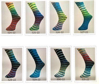 Ferner Sockenwolle mit Seide, zur Wahl Farbe  524-531